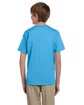 Fruit of the Loom Youth HD Cotton T-Shirt aquatic blue ModelBack