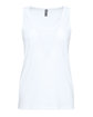 Next Level Apparel Ladies' Cotton Tank white OFFront