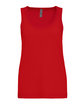 Next Level Apparel Ladies' Cotton Tank red OFFront