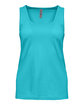 Next Level Apparel Ladies' Cotton Tank tahiti blue OFFront