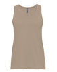 Next Level Apparel Ladies' Cotton Tank tan OFFront