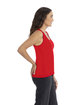 Next Level Apparel Ladies' Cotton Tank red ModelSide