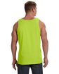 Fruit of the Loom Adult HD Cotton Tank safety green ModelBack