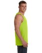 Fruit of the Loom Adult HD Cotton Tank safety green ModelSide