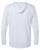 Badger Unisex B-Core Long-Sleeve Performance Hooded T-Shirt white ModelBack