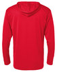 Badger Unisex B-Core Long-Sleeve Performance Hooded T-Shirt red ModelBack