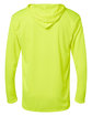 Badger Unisex B-Core Long-Sleeve Performance Hooded T-Shirt safty yellow grn ModelBack