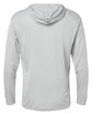 Badger Unisex B-Core Long-Sleeve Performance Hooded T-Shirt silver ModelBack