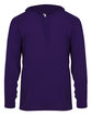 Badger Unisex B-Core Long-Sleeve Performance Hooded T-Shirt purple ModelBack