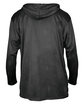 Badger Unisex B-Core Long-Sleeve Performance Hooded T-Shirt black ModelBack