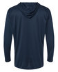 Badger Unisex B-Core Long-Sleeve Performance Hooded T-Shirt navy ModelBack