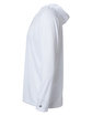 Badger Unisex B-Core Long-Sleeve Performance Hooded T-Shirt white ModelSide