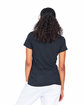 US Blanks Ladies' Made in USA Hemp V-Neck T-Shirt black ModelBack