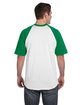 Augusta Sportswear Adult Short-Sleeve Baseball Jersey white/ kelly ModelBack