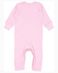Rabbit Skins Infant Baby Rib Creeper pink ModelBack