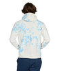 US Blanks Unisex Made in USA Cloud Tie-Dye Hooded Sweatshirt multicolor ModelBack