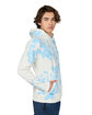 US Blanks Unisex Made in USA Cloud Tie-Dye Hooded Sweatshirt multicolor ModelSide