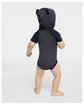 Rabbit Skins Infant Character Hooded Bodysuit with Ears vint navy/ navy ModelBack