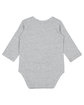 Rabbit Skins Infant Long Sleeve Jersey Bodysuit heather ModelBack