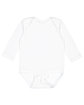 Rabbit Skins Infant Long Sleeve Jersey Bodysuit white ModelQrt