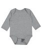 Rabbit Skins Infant Long Sleeve Jersey Bodysuit granite heather ModelQrt