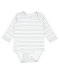 Rabbit Skins Infant Long Sleeve Jersey Bodysuit shadow stripe ModelQrt