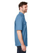 Dri Duck Men's Crossroad Dobby Short-Sleeve Woven Shirt slate blue ModelSide