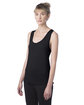 Alternative Ladies' Modal Tri-Blend Racer Tank true black ModelQrt