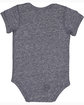 Rabbit Skins Infant Harborside Melange Jersey Bodysuit navy melange ModelBack