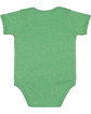 Rabbit Skins Infant Harborside Melange Jersey Bodysuit green melange ModelBack