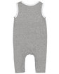 Rabbit Skins Infant Harborside Melange Tank Romper gray melange ModelBack