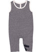 Rabbit Skins Infant Harborside Melange Tank Romper navy melange ModelQrt