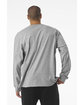 Bella + Canvas Unisex 7.5 oz Heavyweight Long Sleeve T-Shirt athletic heather ModelBack