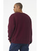 Bella + Canvas Unisex 10oz Crewneck Sweatshirt maroon ModelBack