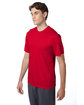 Hanes Adult Cool DRI with FreshIQ T-Shirt deep red ModelQrt