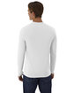 Hanes Unisex Cool-Dri Cotton Touch Long-Sleeve T-Shirt white ModelBack