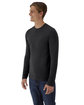 Hanes Unisex Cool-Dri Cotton Touch Long-Sleeve T-Shirt black ModelQrt