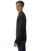 Hanes Unisex Cool-Dri Cotton Touch Long-Sleeve T-Shirt black ModelSide