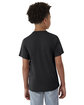 Hanes Youth Cool-Dri Cotton Touch T-Shirt black ModelBack