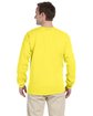 Fruit of the Loom Adult HD Cotton Long-Sleeve T-Shirt yellow ModelBack