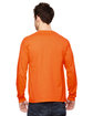 Fruit of the Loom Adult HD Cotton Long-Sleeve T-Shirt safety orange ModelBack