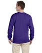 Fruit of the Loom Adult HD Cotton Long-Sleeve T-Shirt purple ModelBack