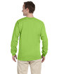 Fruit of the Loom Adult HD Cotton Long-Sleeve T-Shirt neon green ModelBack