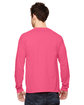 Fruit of the Loom Adult HD Cotton Long-Sleeve T-Shirt neon pink ModelBack