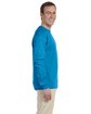 Fruit of the Loom Adult HD Cotton Long-Sleeve T-Shirt pacific blue ModelSide