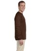 Fruit of the Loom Adult HD Cotton Long-Sleeve T-Shirt chocolate ModelSide