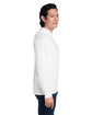 Fruit of the Loom Men's HD Cotton Jersey Hooded T-Shirt white ModelSide