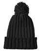 J America Cushy Knit Hat black ModelSide