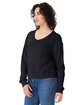 Alternative Ladies' Slouchy Sweatshirt black ModelQrt