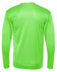 C2 Sport Unisex Performance Long Sleeve T-Shirt lime ModelBack